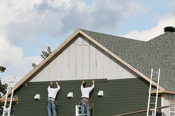 Professional Storm Damage Siding Repair technician working in Maywood, NJ